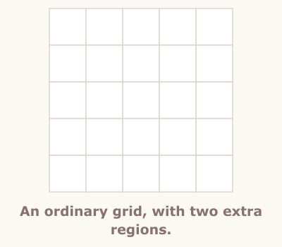 Diagonal Sudoku rule illustration, step 1 of 3
