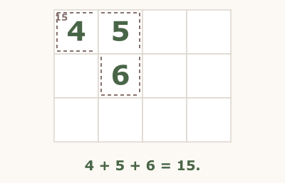 Killer Sudoku rule illustration, step 2 of 3