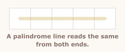 Palindrome Line rule illustration, step 1 of 2