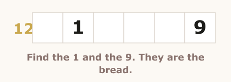 Sandwich Sudoku rule illustration, step 2 of 4